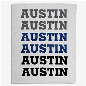 Repeating Name Personalized 50x60 Sweatshirt Blanket - 55798-SW