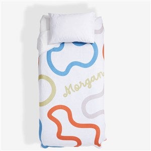 Squiggle Art Personalized Twin XL Sweatshirt Blanket-65x90 - 55801
