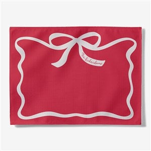 Christmas Bow Personalized Placemats - 55806