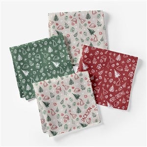Festive Icon Personalized Napkins - 55817