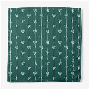 Christmas Bow Personalized Napkins - 55819
