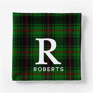Christmas Plaid Personalized Napkins - 55821