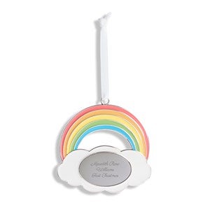Engraved Rainbow and Cloud Ornament - 55898