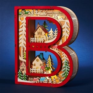 Northwood Noel Wood LED Monogram Letter - B - 55971-B