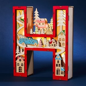Northwood Noel Wood LED Monogram Letter - H - 55971-H