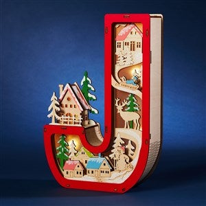 Northwood Noel Wood LED Monogram Letter - J - 55971-J