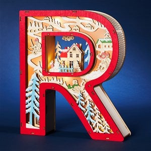 Northwood Noel Wood LED Monogram Letter - R - 55971-R