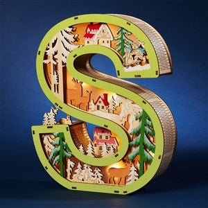 Northwood Noel Wood LED Monogram Letter - S - 55971-S