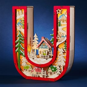 Northwood Noel Wood LED Monogram Letter - U - 55971-U