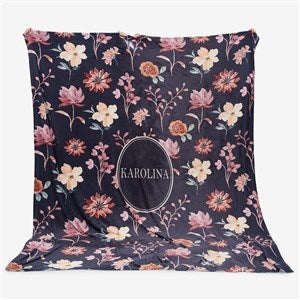 Blush  Bloom Personalized 90x108 Plush King Fleece Blanket - 55997-K