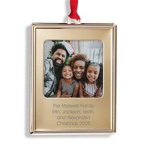 Engraved Gold Picture Frame Metal Ornament - 56026