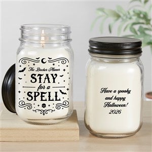 Kittenish Personalized Pinkoween Mason Jar Candle - 56086