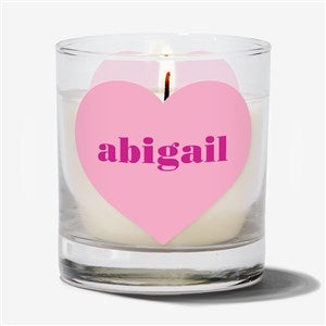 Heart You Lots Personalized 8oz Glass Candle - 56131