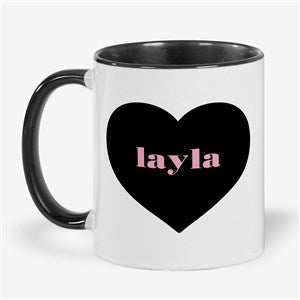 Heart You Lots Personalized 11oz Mug - Black - 56133-B