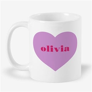 Heart You Lots Personalized 11oz Mug - White - 56133-W
