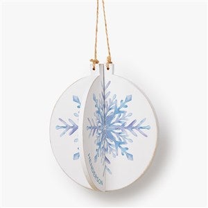 Winter Icons Personalized 3D Wood Ornament - 56174