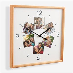 Photo Collage Personalized Square Wall Clock - 56188