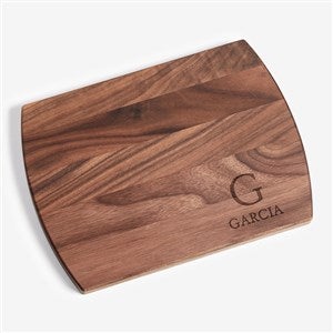 Heritage Initial  Name Engraved Walnut Bar Board - 56237