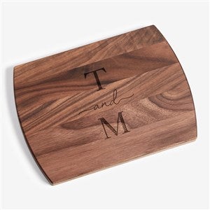 Paired Initial Personalized Walnut Bar Board - 56239