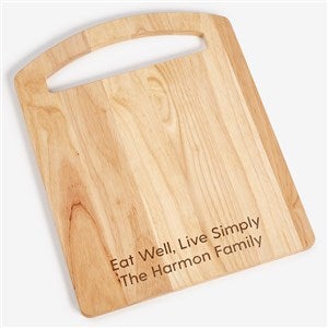 Write Your Own Personalized Rubberwood Handle Cutting Board- 16x12 - 56244-S