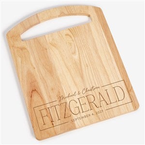 Love  Gather Personalized Rubberwood Cutting Board - 16x12 - 56245-S