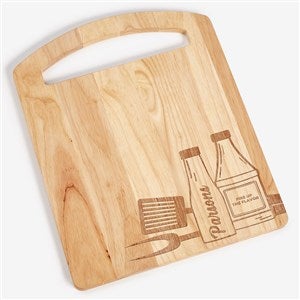 Grill Personalized Rubberwood Cutting Board - 20x16 - 56246-L