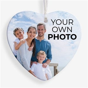 Your Own Photo Personalized Heart Ornament- 3.25quot; Glossy - 1 Sided - 56326-1