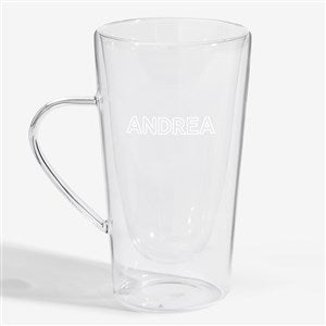 Luigi Bormioli® Engraved Double Wall Glass Mug - 56362