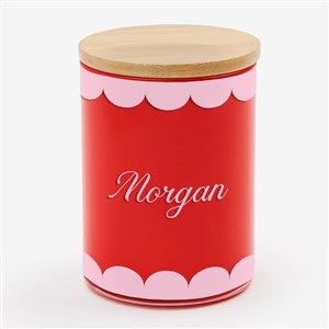 Scallop Personalized Color Splash 12oz Candle - Cinnamon Dulce - 56364-CD
