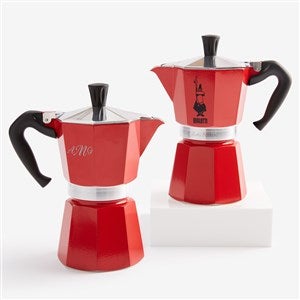 Bialetti Engraved Red Moka Express Espresso Maker - 56368