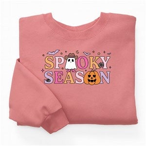 Kittenish Personalized Pinkoween Spooky Season Crewneck in Mauve - 56400-MS