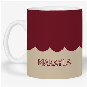 Scallop Me Pretty Personalized Coffee Mug 18 oz.- White - 56479-XL