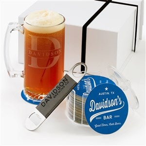 Personalized Beer Mug  Coaster Gift Set For Him - 56566