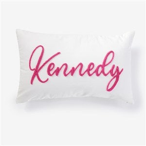  Personalized Punch Needle Script Pillow - 12x20 - 56573D-12x20