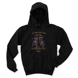 Personalized Holiday Spirits Black Hoodie by Jessie James Decker - 56575-BS