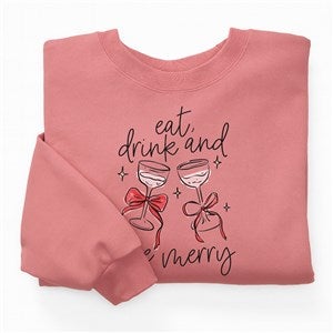 Personalized Holiday Spirits Mauve Crewneck by Jessie James Decker - 56575-MS