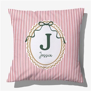 Personalized 18quot; Striped Velvet Throw Pillow by Jessie James Decker - 56612-LV