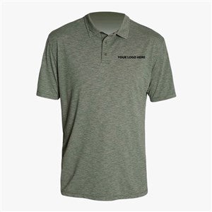 Custom Mens Anetik Low Pro Tech Polo - Dark Olive Heather - 56699