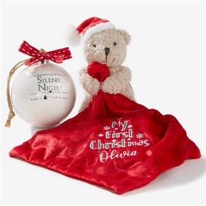 First Christmas Personalized Baby Lovie  Ornament Gift Set - 56730