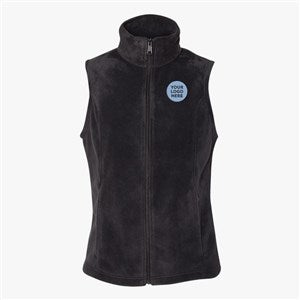 Custom Womens Columbia Benton Springs™ Fleece Vest - Black - 56747