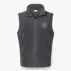 Custom Mens Columbia Steens Mountain™ Vest - Charcoal Heather - 56750