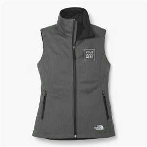 Custom Womens The North Face® Ridgewall Soft Shell Vest - Dark Grey - 56755