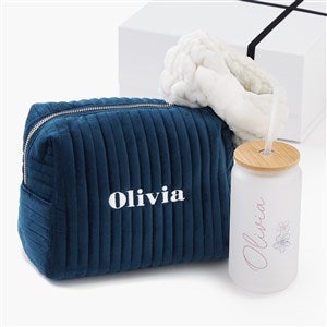 Personalized Navy Makeup Bag Gift Set For Her - 56805