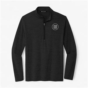 Custom MensTravisMathew Crestview 1/4-Zip - Black - 56910