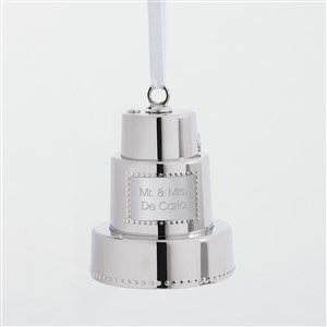 Engraved Tiered Wedding Cake Ornament - 56929