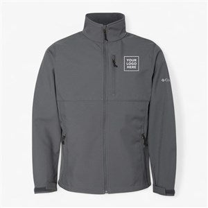 Custom Mens Columbia Ascender Soft Shell Jacket - Graphite - 56943