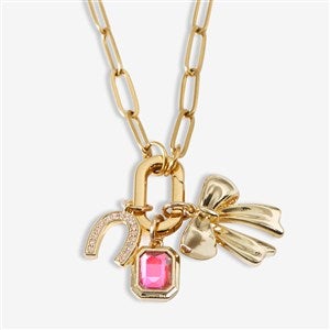 Build-Your-Own 3-Piece Gold Charm with Necklace Set - 56946