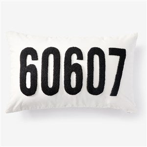 Personalized Punch Needle Zip Code Pillow - 12x20 - 56952D-12x20