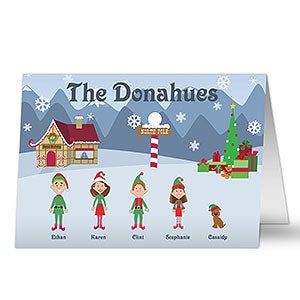 Winter Family Characters Holiday Card - Premium - 5701-C-P