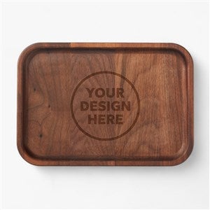 Corporate Engraved Walnut Wood Valet Tray - 57078